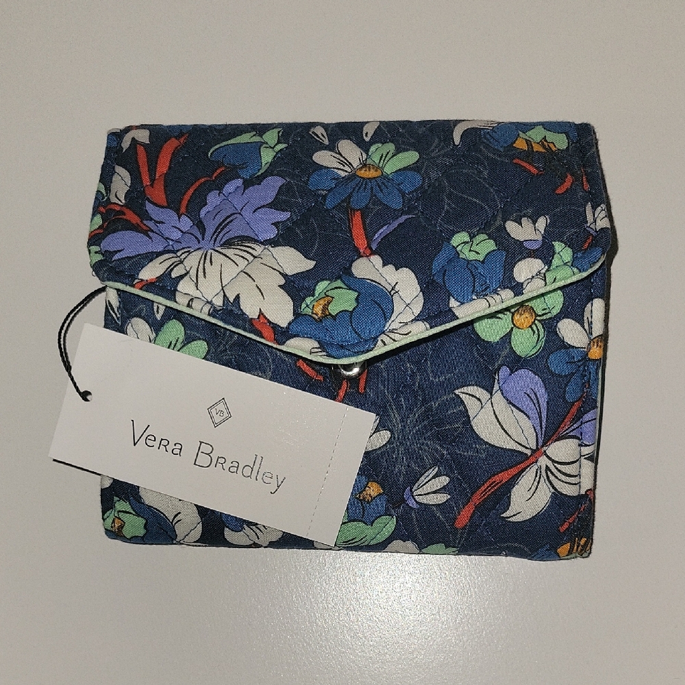 Vera Bradley Blue Floral Wallet